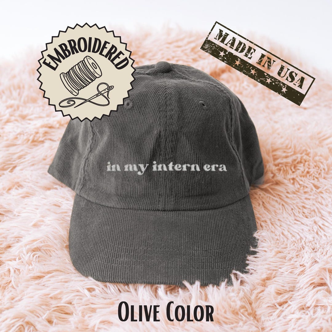 Intern Hat In My Intern Era Corduroy Cap Funny Medical Intern Hat Gift for Intern ...