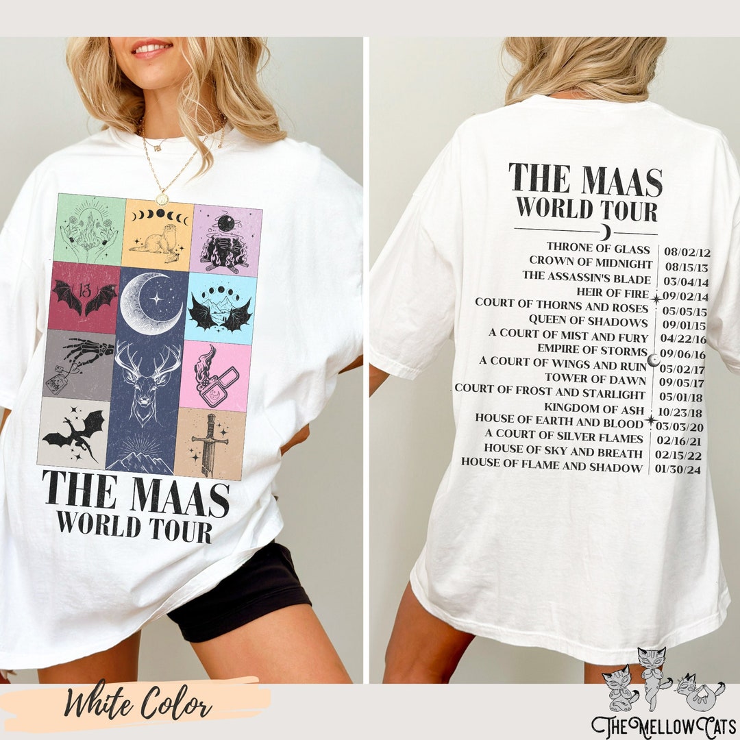 Sarah J. Maas Eras Tour Comfort Colors Tee, Licensed SJM Merch, Throne ...