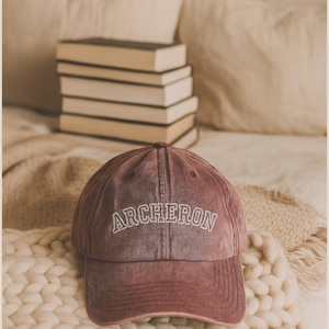 Archeron ACOTAR hat Nesta Feyre Elain Vintage Embroidery Cap SJM LICENSED Merch Sarah J Maas gift Bookish dad hat Velaris The Night Court