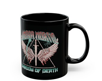Umbra Mortis Crescent City Mug new 11oz Black Mug Hunt Athalar Bryce Quinlan House of Flame and Shadow, HOFAS SJM merch HOSAB Ruhn Danaan