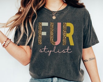 Fur Stylist Shirt, Dog Groomer tee Comfort Colors® dog grooming apparel tunic equipment gift, Groomers clothes Dog Stylist Salon
