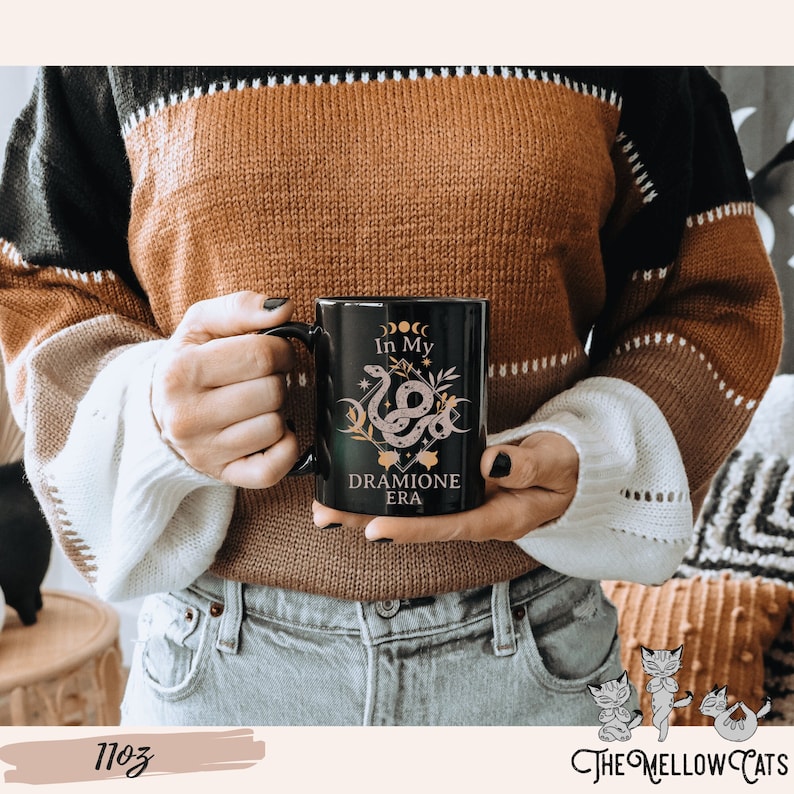 In my Dramione Era Mug, 11oz Manacled Fanfiction Fanfic reading cup, Draco Booktok Bookish gift Dark Academia book club mug image 1