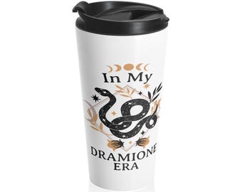 In my Dramione Era Tumbler Dramione Stainless Steel Travel Mug, Bookish mug