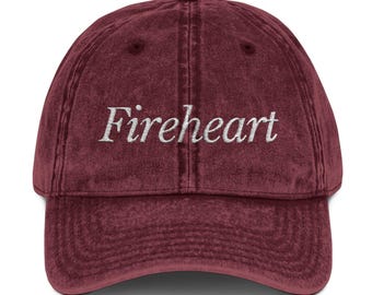Throne of glass hat TOG Fireheart Vintage Embroidery Cap SJM LICENSED Merch Bookish book worm hat gift for her