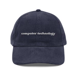 Bestickte Cordmütze für Computertechniker, Geschenk für IT-Fachleute, Kappe für technischen Support, Mütze für Informatiker Bild 5