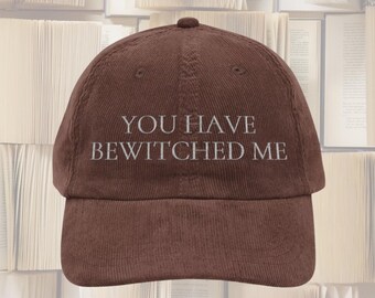 You have bewitched me mr Darcy hat Vintage bookish Embroidery Cap Pride and Prejudice Jane Austen merch bibliophile book lover reading gift
