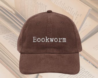 Bookworm hat Vintage Well read woman bookish Embroidery Cap booktok merch Librarian Book club lover reader hat reading gift idea for her