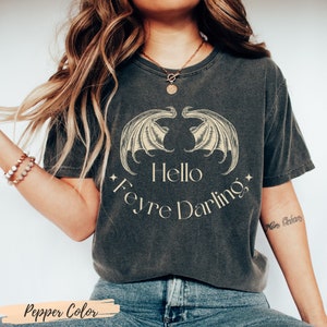 Hello Feyre Darling Comfort Colors® tee, Acotar Velaris Bat Boys shirt tshirt apparel, SJM merch, ACOSF TOG gift, Feyre And Rhysand