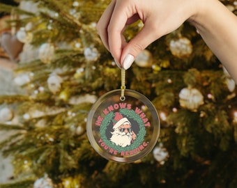 Bookish Christmas Glass Ornaments, Smut Spicy Book Club Ornament Smutty reader Good Girl Book Club bookworm Christmas gift Season's Readings