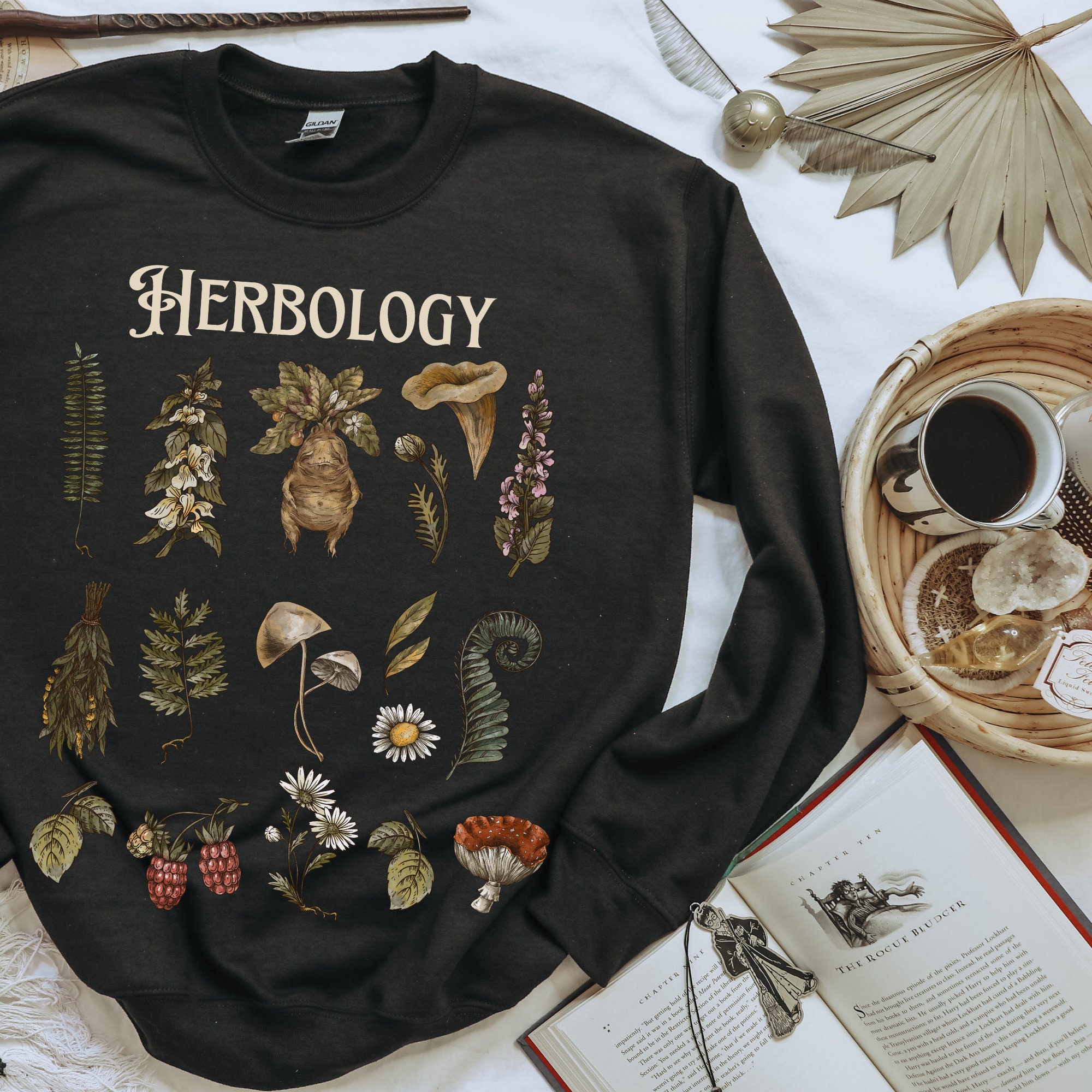 etsy herbology sweatshirt