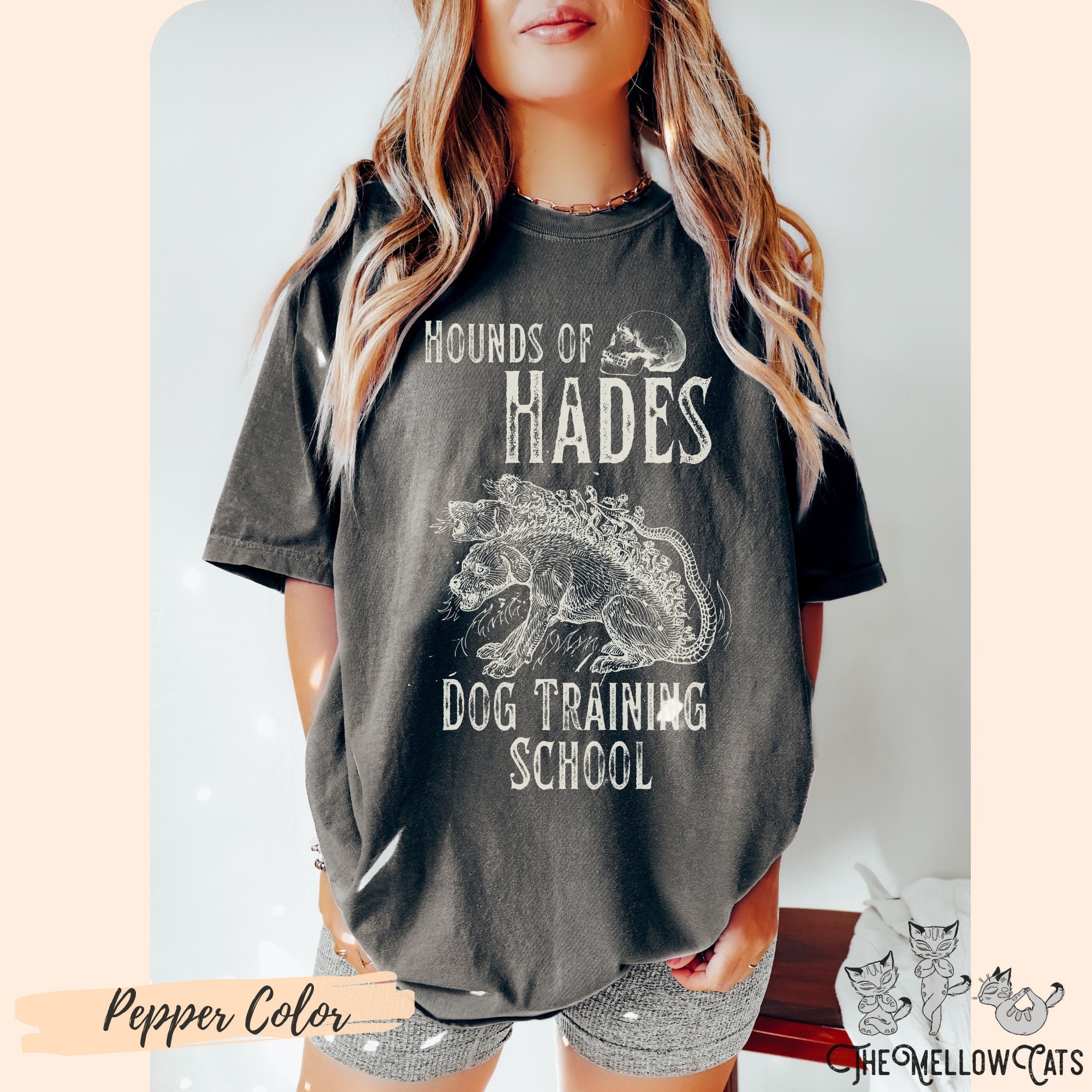 Hades shirt Comfort Colors® Greek Mythology tee, Cerberus tshirt, Hades and Persephone, Dark Academia clothing, Poet Shirt Bookish Gift