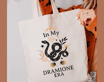 Dramione Cotton Canvas Tote Bag, Manacled fan gift, Fanfiction reading Dark Romance reader book club Bookish Booktok Smut spicy Smutty Merch