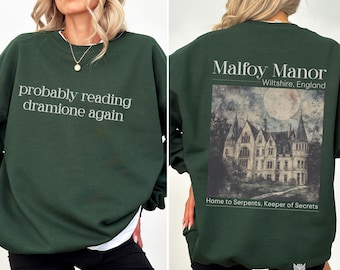 Dramione Manacled Fanfiction Fanfic sweatshirt,  reading sweater, Draco deserved better Dracotok shirt, Wizard World Booktok Bookish merch