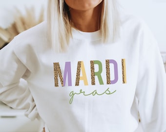 Retro MARDI GRAS sweatshirt, Mardi Gras sweater, New Orleans shirt, Mardi Gras Carnival Party, Fat Tuesday Shirt, New Orleans, Parade Nola