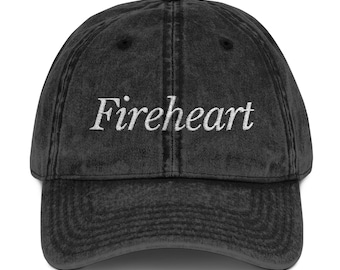Throne of glass hat TOG Fireheart Vintage Embroidery Cap SJM LICENSED Merch Bookish book worm hat gift for her