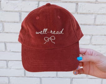 Well read hat hat Vintage Well read woman bookish Embroidery Cap booktok merch Book worm club lover hat reading gift idea for her reader