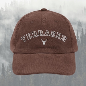 Throne of glass hat TOG Fireheart Vintage Terrasen Embroidery Cap SJM LICENSED merch Aelin Rowan Bookish gift idea for her to whatever end