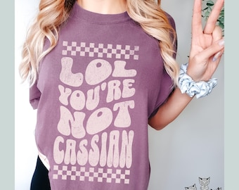 Cassian ACOTAR Comfort Colors shirt Team Cassian Licensed SJM merch Nesta Cassian Nessian Rhysand, Azriel Bat Boys booktok HOFAS Velaris tee