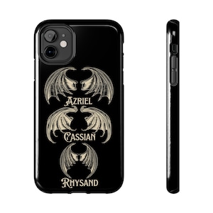 Bat Boys wings Azriel Rhysand Cassian ACOTAR Tough Mobile Phone Case, Case-Mate SJM OFFICIALLY licensed Sarah J. Maas Merch Illyrians Gift
