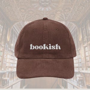 Bookish hat Vintage Well read woman bookish Embroidery Cap booktok merch Librarian Book worm club lover hat reading gift idea for her reader