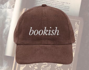 Bookish hat Vintage Well read woman bookish Embroidery Cap booktok merch Librarian Book worm club lover hat reading gift idea for her reader