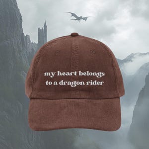 Romantasy hat Fantasy Dragon rider Vintage Bookworm bookish Embroidery Cap booktok merch Librarian Book club lover reader hat reading gift