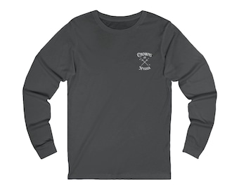 The Serpent and The Wings of Night shirt Fron and Back Crowns of Nyaxia Unisex Jersey Long Sleeve Tee Carissa Broadbent Officially Licensed