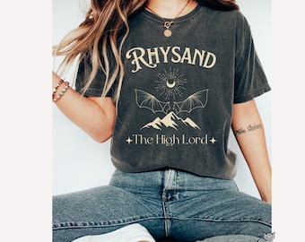 Rhysand ACOTAR shirt Comfort Colors® tee, Illyrian Bat Boys Bookish tshirt apparel gift, Terrasen, Abraxos wings, SJM booktok merch