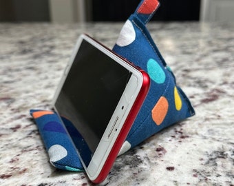 Phone Stand | Fabric Phone Stand | Stand for Phone | Phone Holder | Phone Pillow | Bean Bag Phone Holder | Useful Gift | Christmas Gift