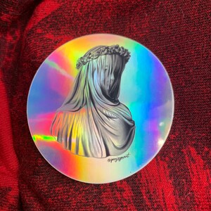 Holografisk vattentät vinylklistermärke historisk konstillustration - Stocking Stuffers bild 3