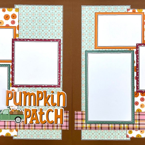 Pumpkin Patch 12x12 Scrapbook Page Kit