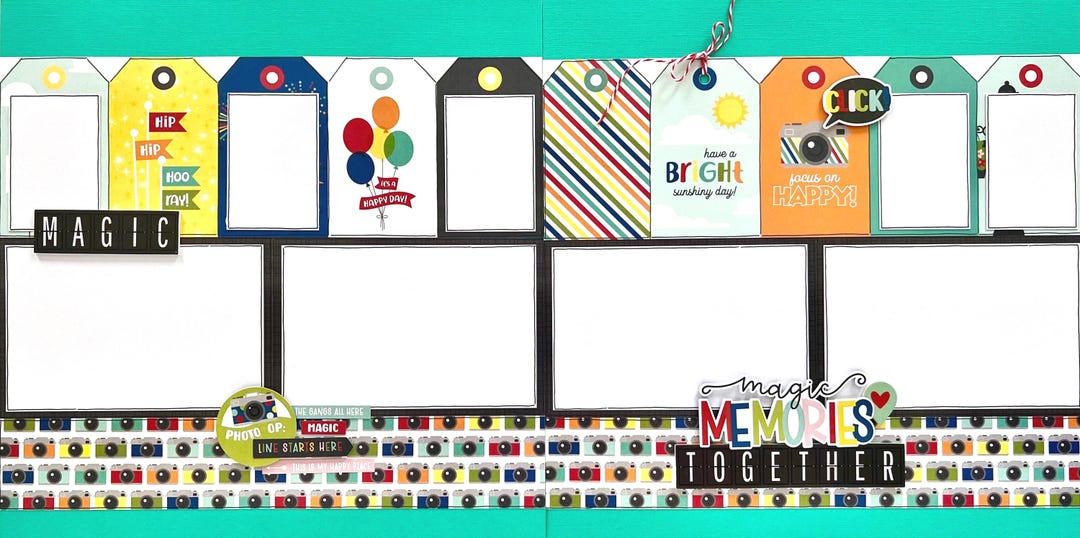 Magic Memories Together 12x12 Pre-cut DIY Scrapbook Page Kit - Etsy