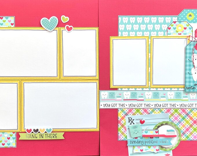 We're Rootin for You Dentist 12x12 Scrapbook Page Kit - Etsy