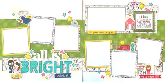 Sunny Days 12x12 Scrapbook Page Kit Summer 2-Page Scrapbooking Layout ...