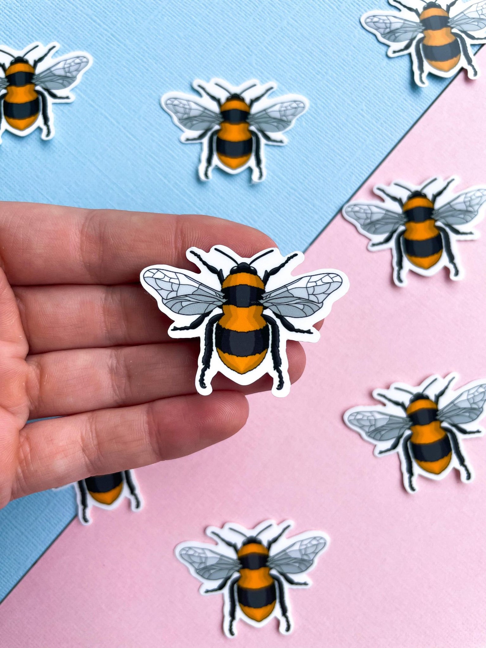 Mini Bumble Bee Sticker Cute Bee Sticker Save the Bees Etsy