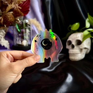 Crystal Ball Sticker, Holographic Sticker, Witch Sticker, Celestial Sticker, Waterproof Stickers, Fortune Teller, Laptop Stickers