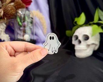 Holo Ghost Sticker, Halloween Ghost, Holographic Sticker, Mini Ghost Sticker, Vinyl Sticker, Laptop Stickers,  Cute Stickers