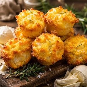 Keto Cheesy Garlic Herb Bread Muffins | 4.3g Net Carbs | 6-Pack | Gluten Free | Diabetic Friendly image 6