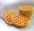 Keto chaffle, low carb, sugar free, diabetic friendly, 1.4 g net carbs, 6 pack, several flavors, choc chip, pumpkin spice, cinnamon, vanilla