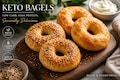 Keto Plain & Everything Bagels | Low Carb Breakfast | Only 4g Net Carbs | Gluten Free | Fresh Baked