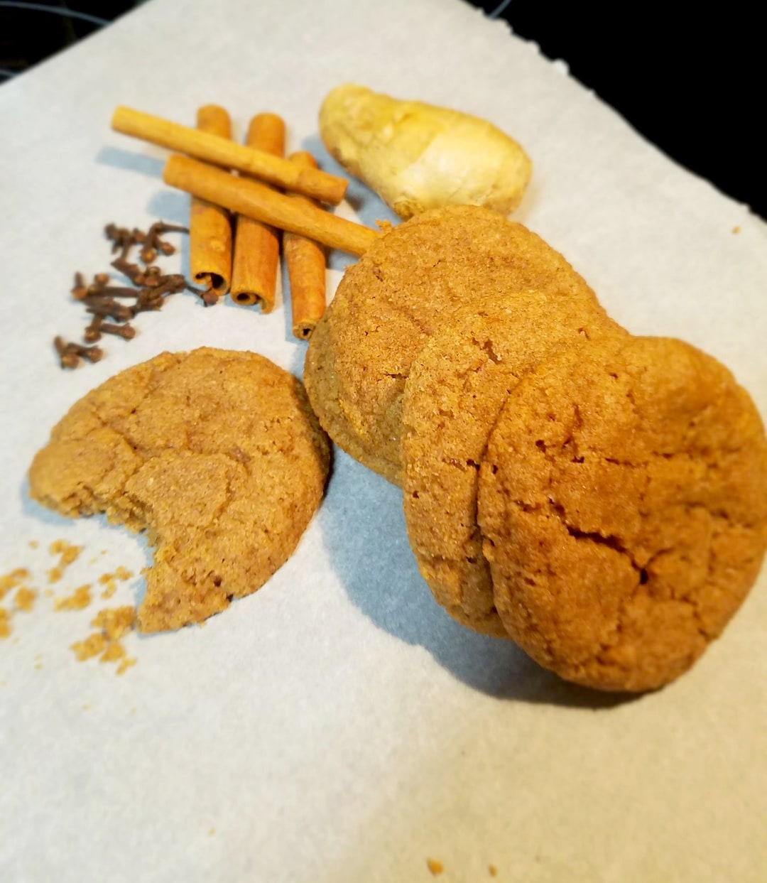 Keto Chewy Ginger molasses Spice Cookies, Low Carb, Sugar Free, 1.9 G