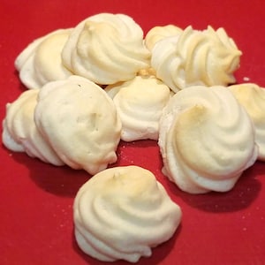 Keto Meringue Cookies, 0.1g Net Carb, 12 Cookies. Sugar Free, Low Carb