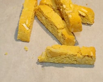 Biscotti aux amandes et faible en glucides Keto, sans sucre, adapté aux diabétiques, 2,1 g de glucides nets, 100 % céto, parfait avec votre café pare-balles.