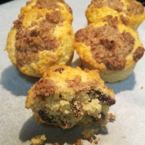 Keto banana pecan muffins 2.8g net carb per muffin, low carb, sugar-free, 6 per pack, diabetic friendly, gluten free