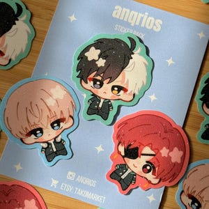 Black Uniform | Glitter Stickers