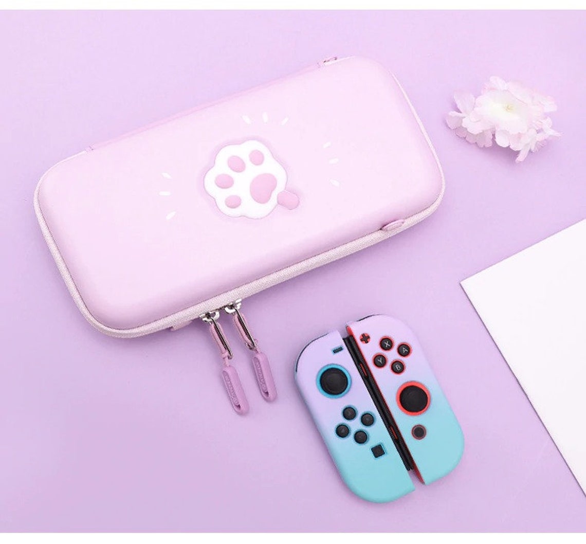 Cat Paw Kawaii Switch Case Bonita Nintendo Switch Lite bolsa Etsy