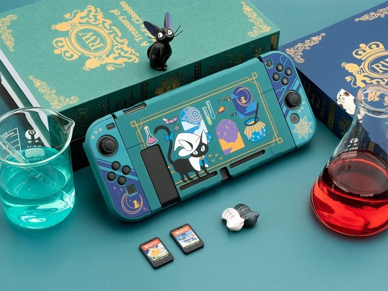 Alchemist's Cat Switch Case - Cat Wizard Switch Protective Glass …