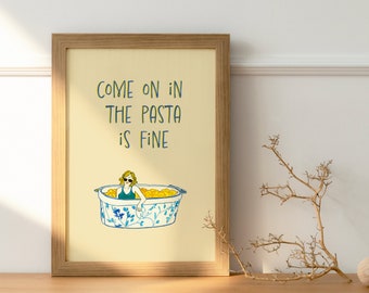 Stampa Vintage Corningware Casserole Cucina Decorazione Arte Mac e Cheese Poster Cucina Umorismo Stampa Digitale per Cucina