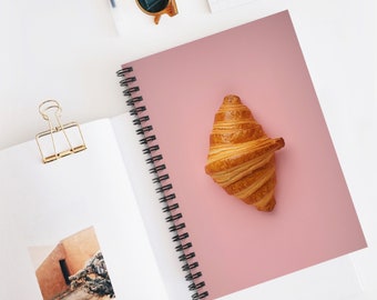 Quaderno per gli amanti del cibo, pagine di diario a righe, copertina di diario, libro a spirale con copertina morbida a spirale a righe, quaderno, quaderno personalizzato