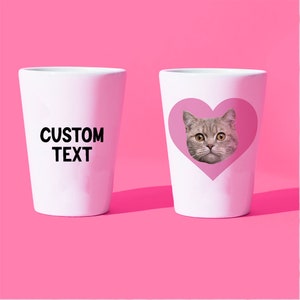 CUSTOM ceramic shot glass | funny shot glass | personalized shot glass | picture shot glass | custom shot glass | photo on shot glass